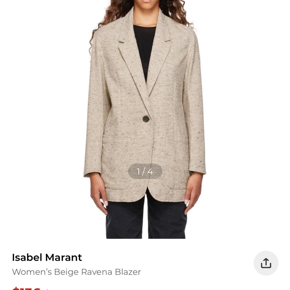 Isabel Marant Beige Ravena Blazer